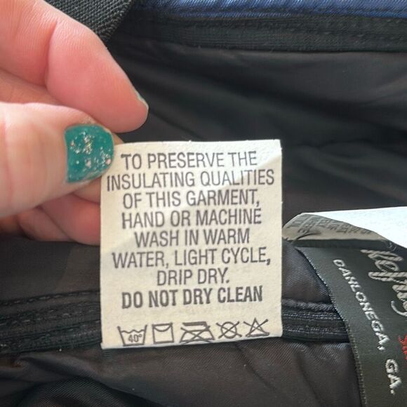 Vintage RefrigiWear Insulated Carpenters Overalls Adult XL Puffer Blue Work Wear - Picture 11 of 11